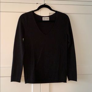 Zadig & Voltaire Black V-Neck Sweater